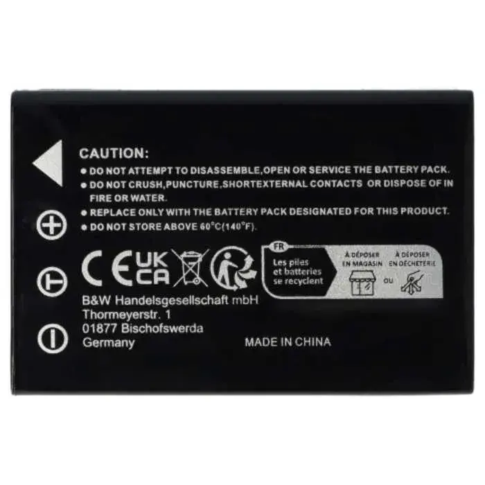 EXTENSILO 2x Batterie compatible avec CAMILEO X100 HD, X100, H30 appareil photo4.webp