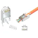 Embout pour Connecteur RJ45 blindé Embout à Serti STP-FTP Cat 7-7A2.webp