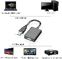 Adaptateur, Convertisseur USB 3.0-2.0 vers HDMI, câble vidéo HD 1080p pour PC, PC Portable, HDTV compatible avec Windows3.webp