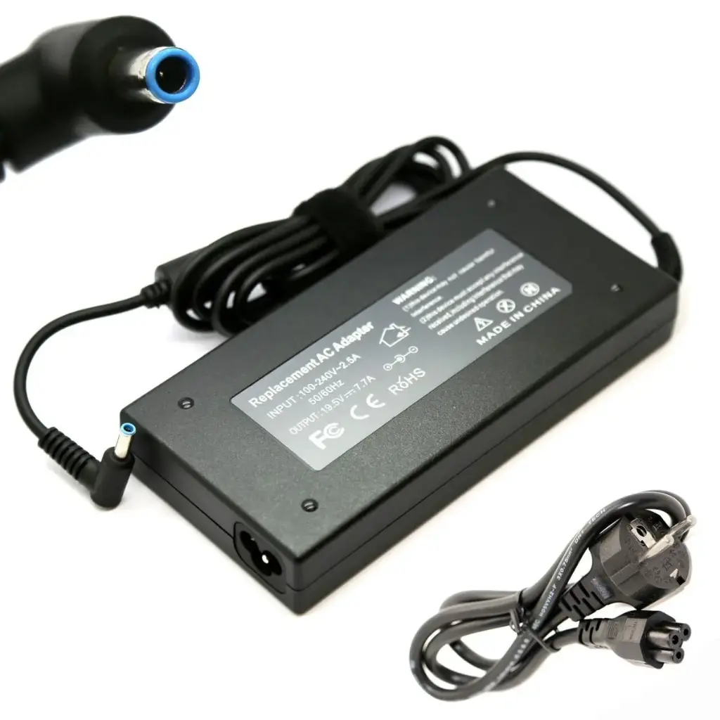 Chargeur HP Ordinateur Portable bout bleu