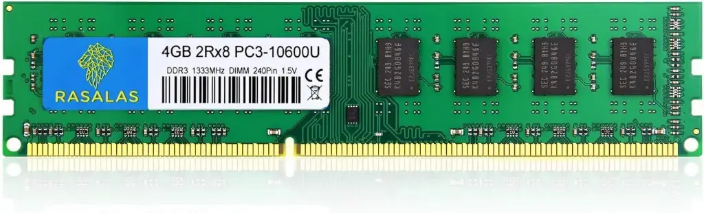Memoire Vive (RAM) Rasalas 4 Go DDR3 pour Bureau