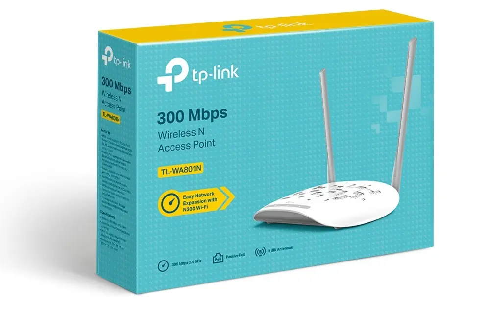 TP-LINK Point d'Accès Réseaux Locaux sans fil 300 Mbit/s-2.4 Ghz (TL-WA801N)